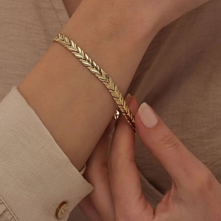 Başak Model Altın Bileklik