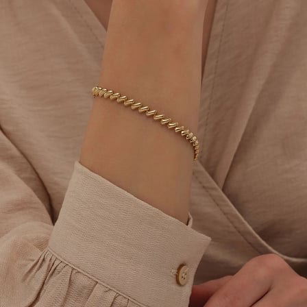 Spiral Model Altın Bileklik