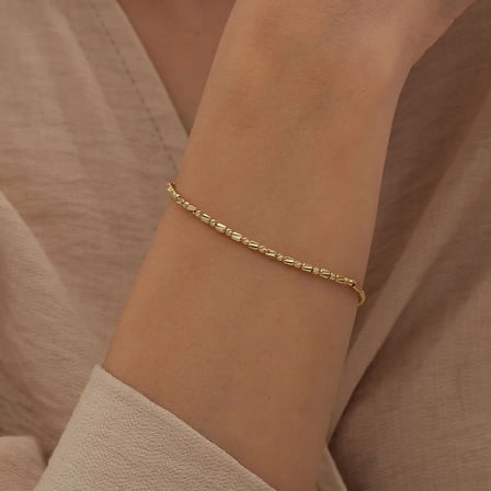 Dorika Toplu Kalp Charm Altın Bileklik