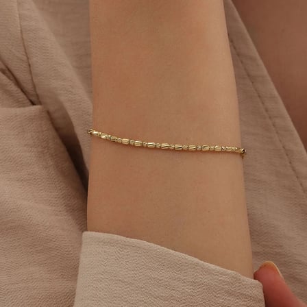 Dorika Toplu Kalp Charm Altın Bileklik