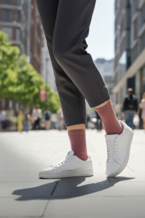 Nisanca %100 Pamuk Birinci Kalite Penye Çorap Seti -Kadın 5'li Çorap Seti