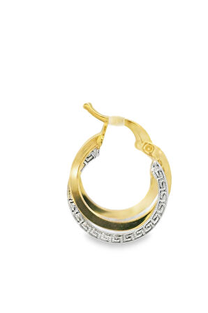 Cigold Taşsız Küpe 14 Ayar Altın 1.82 Gr OA-K1TB01019319