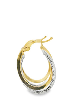 Cigold Taşsız Küpe 14 Ayar Altın 2.27 Gr OA-K1TB01019331