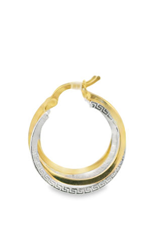 Cigold Taşsız Küpe 14 Ayar Altın 2.42 Gr OA-K1TB01019332