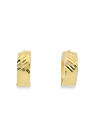 Cigold Taşsız Küpe 14 Ayar Altın 1.61 Gr OA-K1TB01029353