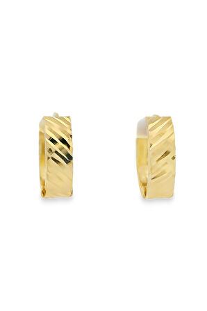 Cigold Taşsız Küpe 14 Ayar Altın 1.61 Gr OA-K1TB01029353