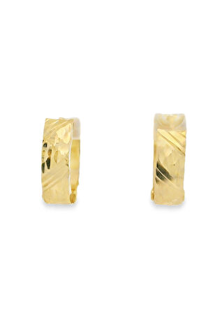 Cigold Taşsız Küpe 14 Ayar Altın 1.66 Gr OA-K1TB01029354