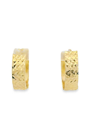 Cigold Taşsız Küpe 14 Ayar Altın 1.68 Gr OA-K1TB01029355