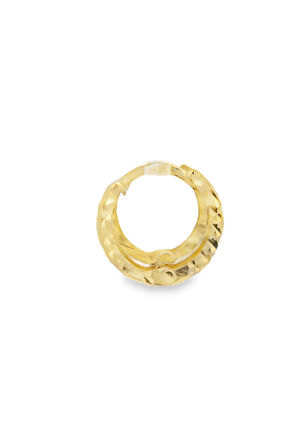 Cigold Taşsız Küpe 14 Ayar Altın 1.35 Gr OA-K1TB01029359