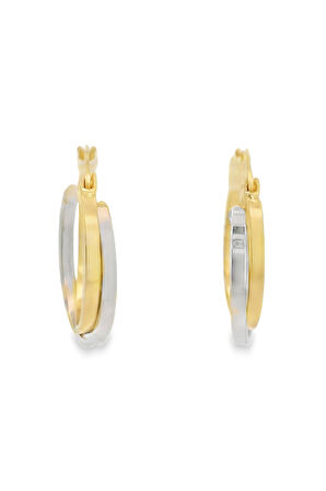Cigold Taşsız Küpe 14 Ayar Altın 1.85 Gr OA-K1TB01029361