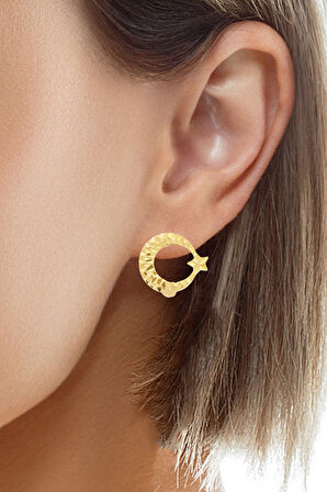 Cigold Taşsız Küpe 14 Ayar Altın 2.16 Gr OA-K1TB01029400