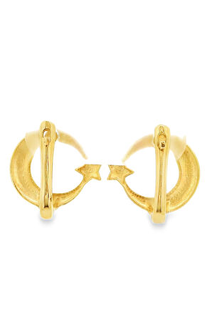 Cigold Taşsız Küpe 14 Ayar Altın 2.27 Gr OA-K1TB01029433