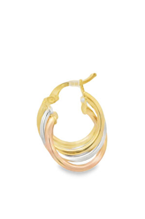 Cigold Taşsız Küpe 14 Ayar Altın 3.24 Gr OA-K1TB01069325