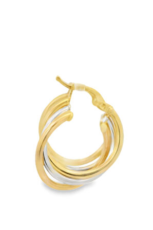 Cigold Taşsız Küpe 14 Ayar Altın 3.88 Gr OA-K1TB01069329