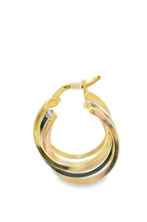 Cigold Taşsız Küpe 14 Ayar Altın 2.99 Gr OA-K1TB01069330