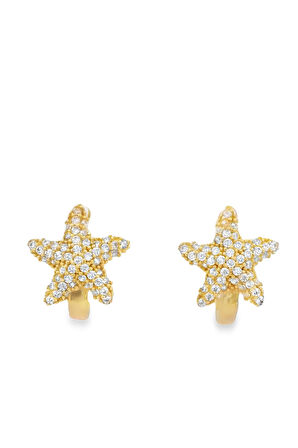 Cigold Taşlı Küpe 14 Ayar Altın 2.83 Gr OA-K1TB101029401