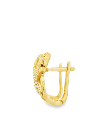 Cigold Taşlı Küpe 14 Ayar Altın 2.58 Gr OA-K1TB101029404