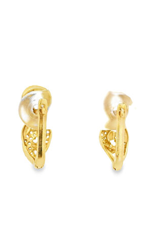 Cigold Taşlı Küpe 14 Ayar Altın 2.58 Gr OA-K1TB101029404