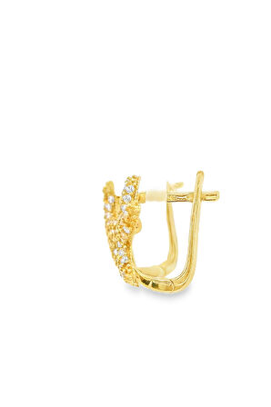 Cigold Taşlı Küpe 14 Ayar Altın 2.96 Gr OA-K1TB101029405