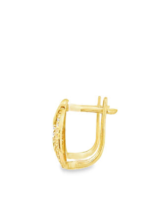 Cigold Taşlı Küpe 14 Ayar Altın 2.50 Gr OA-K1TB101029408