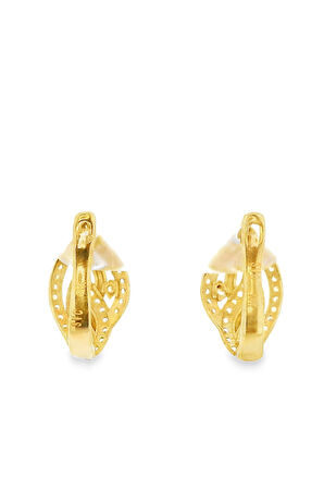 Cigold Taşlı Küpe 14 Ayar Altın 2.50 Gr OA-K1TB101029408