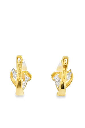 Cigold Taşlı Küpe 14 Ayar Altın 2.54 Gr OA-K1TB101029409