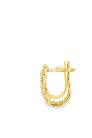 Cigold Taşlı Küpe 14 Ayar Altın 2.47 Gr OA-K1TB101029410