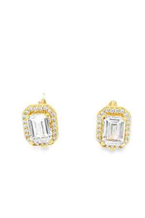 Cigold Taşlı Küpe 14 Ayar Altın 2.65 Gr OA-K1TB101029411