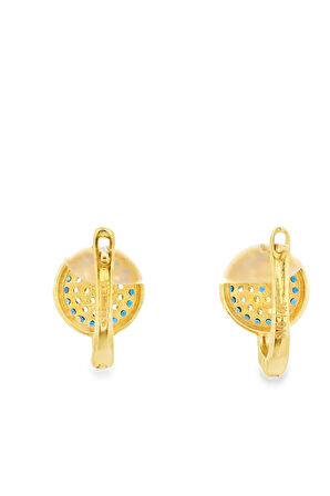 Cigold Taşlı Küpe 14 Ayar Altın 2.10 Gr OA-K1TB101029413