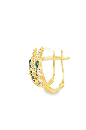 Cigold Taşlı Küpe 14 Ayar Altın 3.20 Gr OA-K1TB101029417