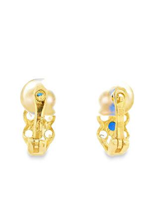 Cigold Taşlı Küpe 14 Ayar Altın 2.98 Gr OA-K1TB101029418