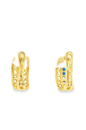 Cigold Taşlı Küpe 14 Ayar Altın 3.07 Gr OA-K1TB101029419