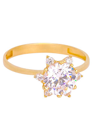 Cigold Tektaş Yüzük 14 Ayar Altın 2.04 Gr OA-K21401029102