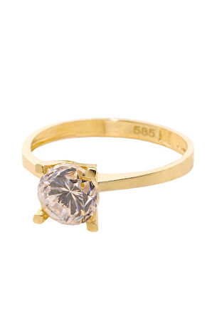 Cigold Tektaş Yüzük 14 Ayar Altın 2,13 Gr OA-K21501028839