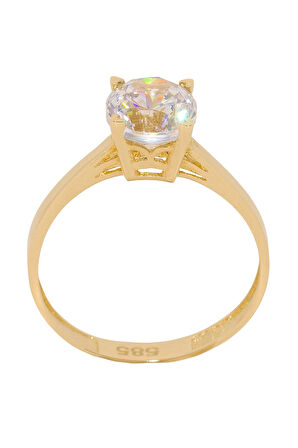 Cigold Tektaş Yüzük 14 Ayar Altın 1,84 Gr OA-K21501028864