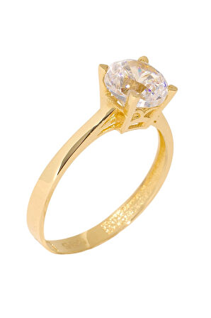 Cigold Tektaş Yüzük 14 Ayar Altın 1,84 Gr OA-K21501028864