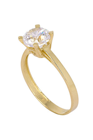 Cigold Tektaş Yüzük 14 Ayar Altın 1,45 Gr OA-K21501028872