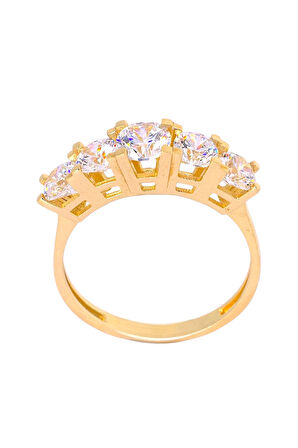 Cigold Taşlı Yüzük 14 Ayar Altın 2.79 Gr OA-K21501028968
