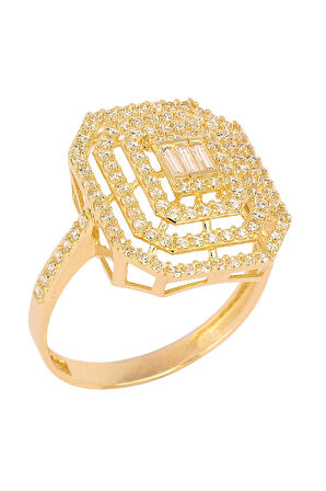 Cigold Tektaş Yüzük 14 Ayar Altın 2,50 Gr OA-K21601028885