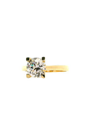 Cigold Tektaş Yüzük 14 Ayar Altın 2.33 Gr OA-K21601029218
