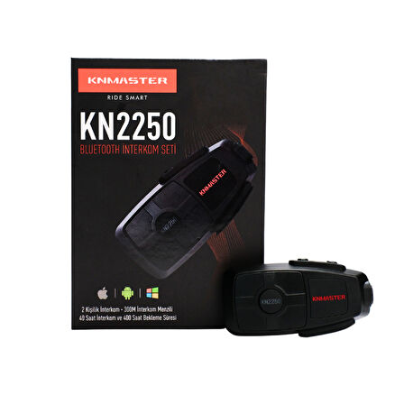 KNMaster KN2200 Bluetooth İnterkom Siyah
