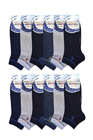 12li Erkek Kısa Patik Çorap Asorti Ekonomik Patik Çorap