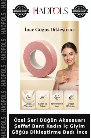 Özel Seri Düğün Aksesuarı Şeffaf Bant Kadın İç Giyim Göğüs Dikleştirme Badı İnce
