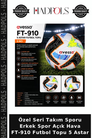 Özel Seri Takım Sporu Erkek Spor Açık Hava FT-910 Futbol Topu 5 Astar