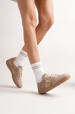 Kadın Siyah Cild Siyah Süet Tokalı Günlük Sneaker