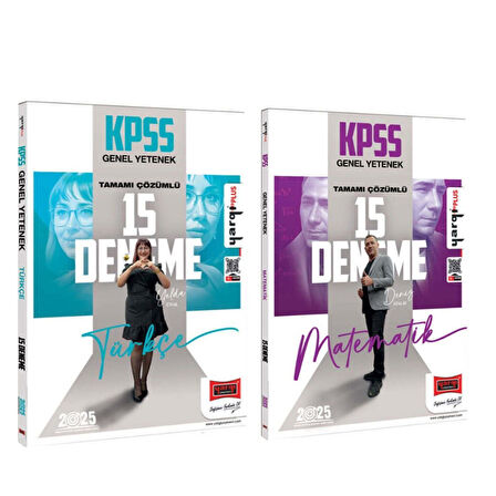 Yargı Yayınları 2025 KPSS Türkçe ve Matematik Deneme Seti 2 Kitap