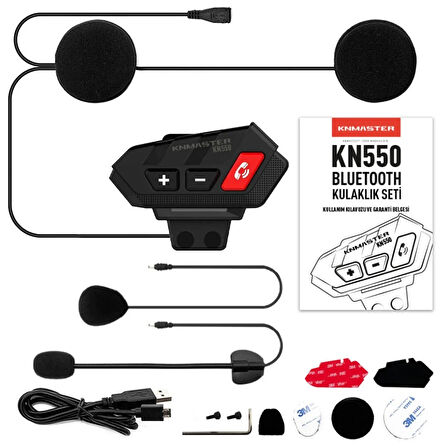 KNMaster KN550 İnterkom Siyah