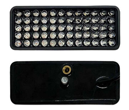 Knmaster Stop-450 Evrensel Dikdörtgen Kırmızı Ledli Motosiklet Kedigözü