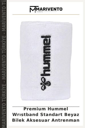 Premium Hummel Wrıstband Standart Beyaz Bilek Aksesuar Antrenman
