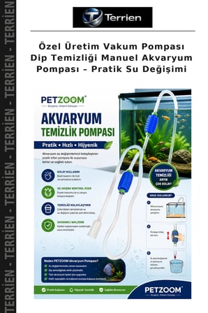 Özel Üretim Vakum Pompası Dip Temizliği Manuel Akvaryum Pompası – Pratik Su Değişimi
